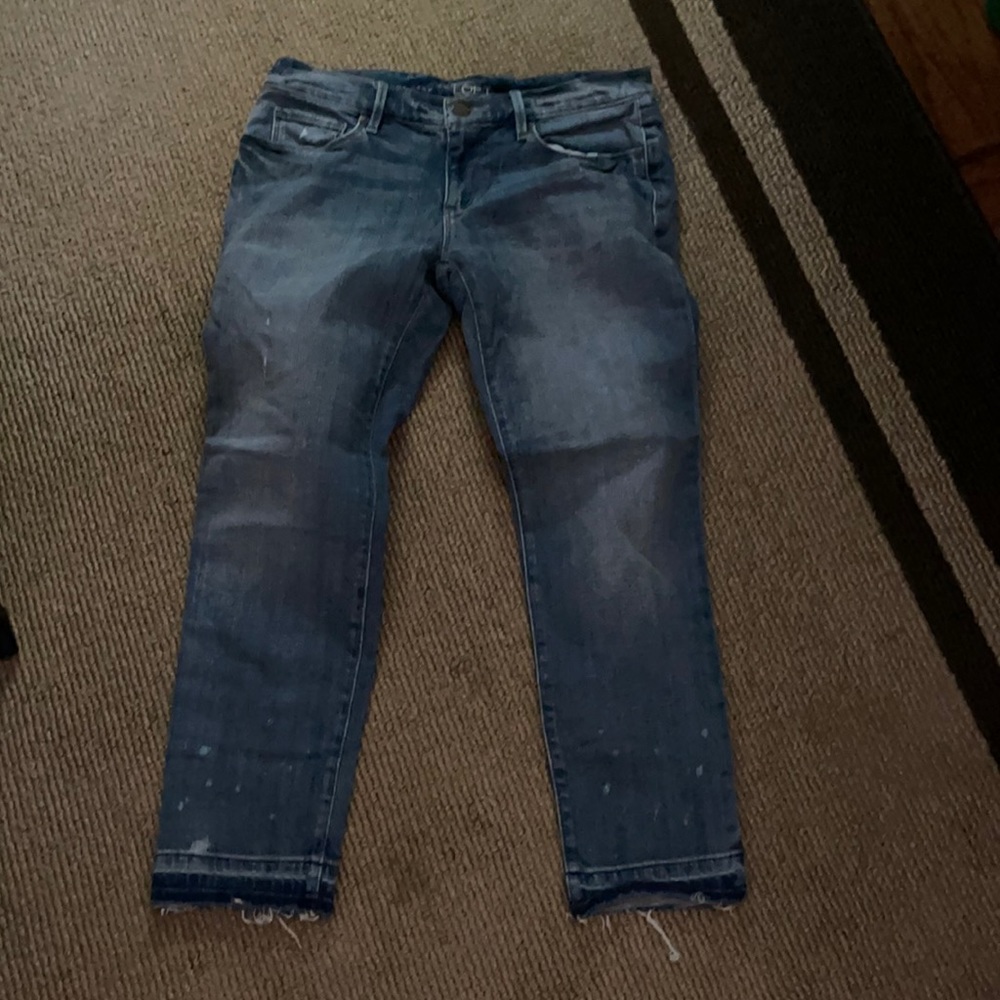 Ann Taylor Loft Relaxed Skinny Crop Jeans